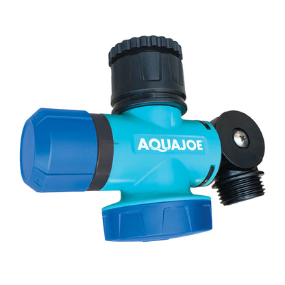 AQUA JOE Multi-Function Outdoor Faucet and Garden Hose Tap Connector