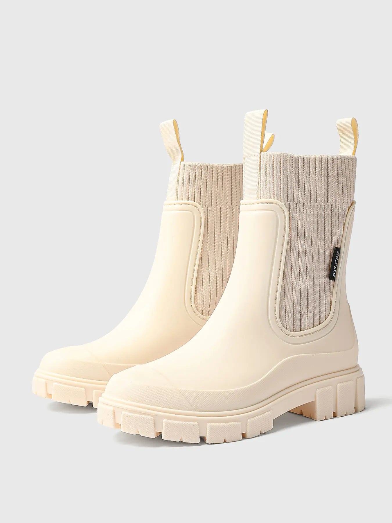 Women'S Solid Color Waterproof Rain Boots, Women Shoes, 2024 New Style Fashionable round Toe Boots for Outdoor Wear, Non-Slip Rain Boots for Women & Girls, Casual Boots