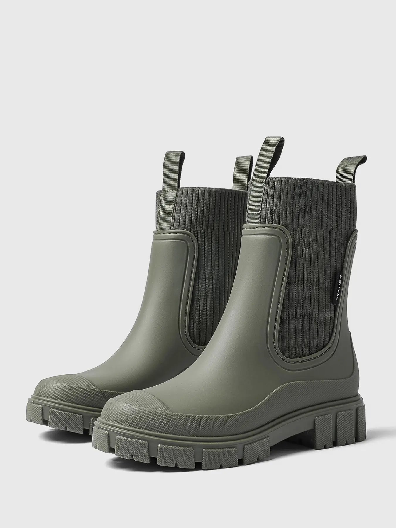 Women'S Solid Color Waterproof Rain Boots, Women Shoes, 2024 New Style Fashionable round Toe Boots for Outdoor Wear, Non-Slip Rain Boots for Women & Girls, Casual Boots