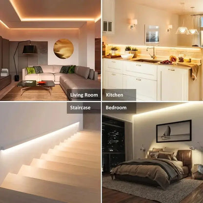 Motion-Sensor LED Strip Light, Battery-Powered Under-Cabinet Light Strip for Bedroom, Kitchen, Basement, Trunk or Counter (Batteries Not Included)